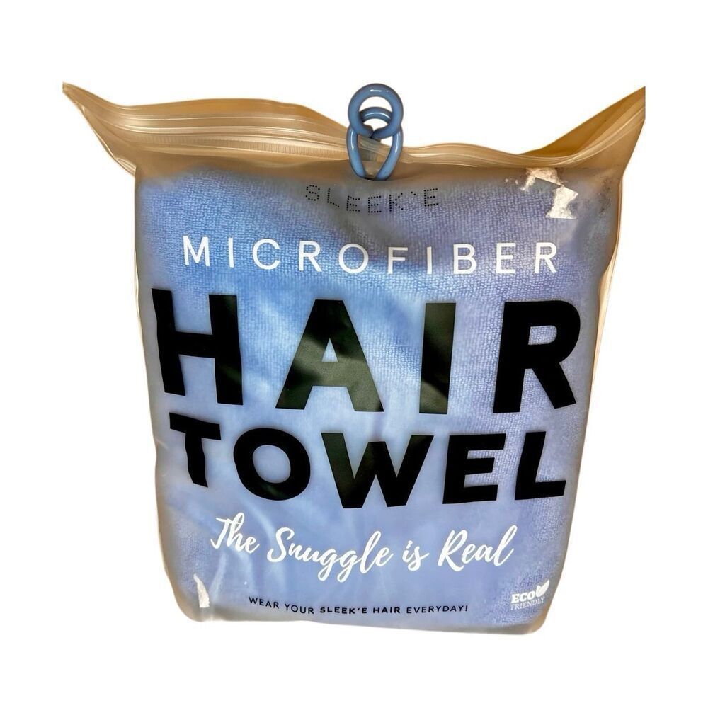 Sleek'e Microfiber Hair Wrap Ultra Absorbent and Soft Anti-Frizz Turban Towel